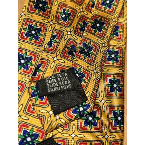 Cape Cod Neckwear Men's 55”x3" Vibrant Multi Color Silk Tie - Picture 4 of 7